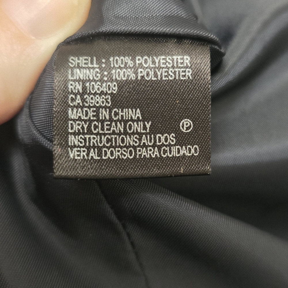 Tahari Black Trench Coat Gold Buttons Military Old Money Preppy Nautical - Picture 7 of 11